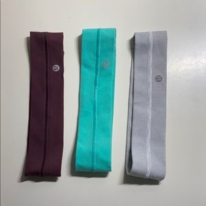 3set of lululemon headbands